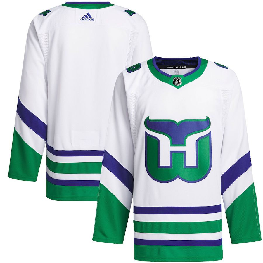 Men Carolina Hurricanes adidas White Whalers Primegreen Authentic NHL Jersey->customized nhl jersey->Custom Jersey